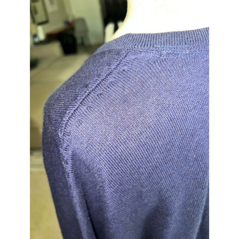 Pure JJill XL Classic V-Neck Women's Tunic - Navy Long Sleeve - Picture 5 of 7